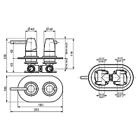 Webert Opera Moderna Смеситель для ванны, цвет: хром OE860101015