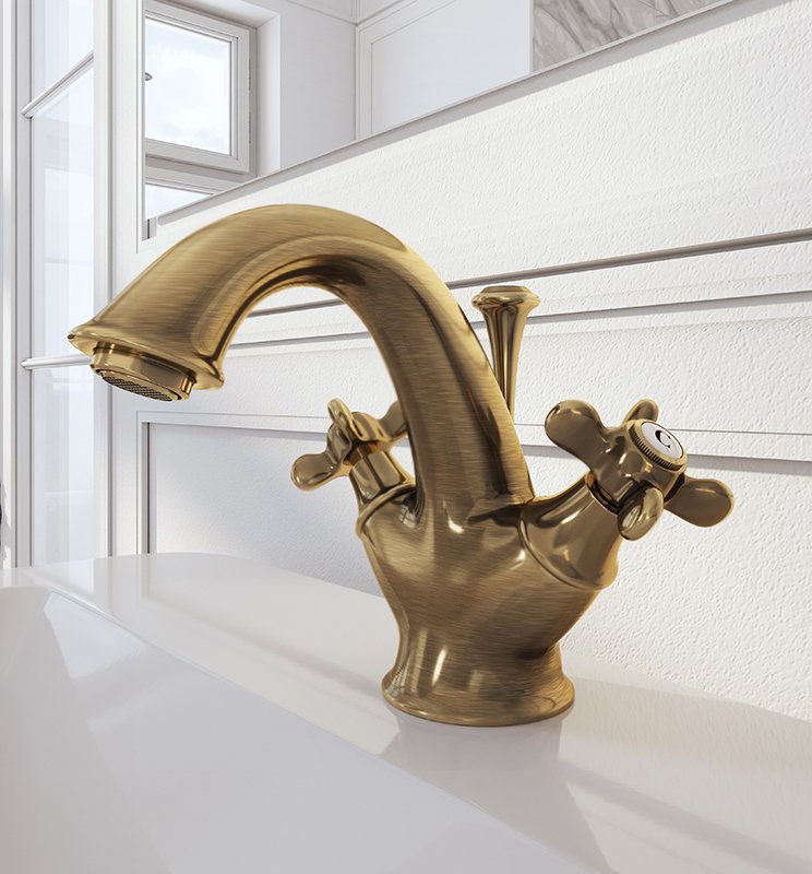 Webert Ottocento Смеситель для раковины, цвет: бронза OT700102065