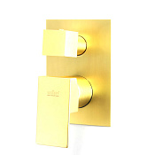 Webert Pegaso Смеситель для душа, с переключателем, на 3 потока, цвет: матовое золото PE880601794