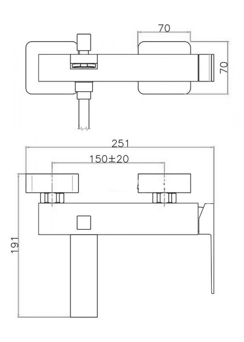 Webert Pegaso Смеситель для ванны, без душевого гарнитура, цвет: хром PE850102015