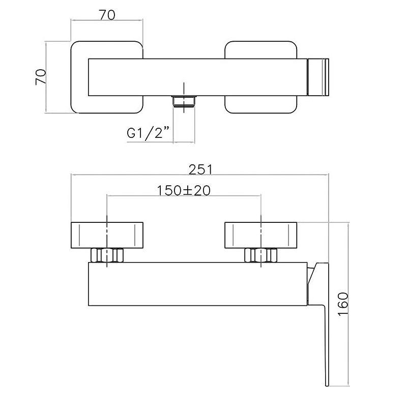 Webert Pegaso Встраиваемый смеситель для душа, без душевого гарнитура, цвет: белый мат. PE870102740