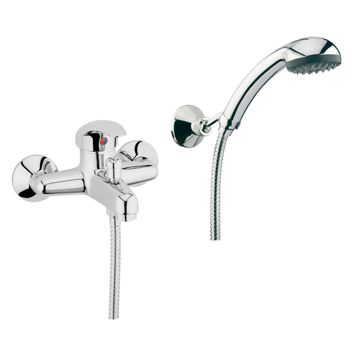 Webert Sax Смеситель для ванны, с ручным душем, цвет: хром SE850101015
