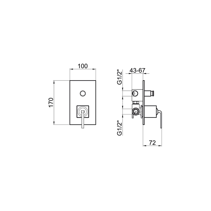 Webert Wolo Смеситель для ванны, цвет: хром WO860101015