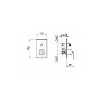 Webert Wolo Смеситель для ванны, цвет: черный матовый/хром WO860101564