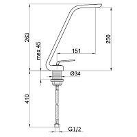 Webert Wolo Смеситель для раковины, цвет: хром WO830402015