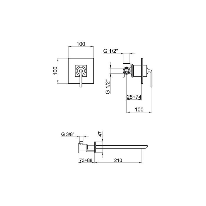 Webert Wolo Смеситель для раковины, цвет: хром WO830607015