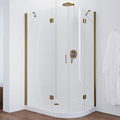 Vegas Glass Душевой уголок 110x190h см, проф. бронза стекло 6мм прозр. AFS-F 110*100 05 01 L