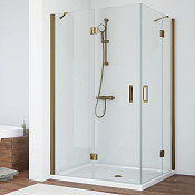 Vegas Glass Душевой уголок 110x189h см, проф. бронза стекло 6мм прозр. AFA-F 110*90 05 01 L