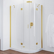 Vegas Glass Душевой уголок 120x190h см, проф. золото стекло 6мм прозр. AFS-F 120*100 09 01 L