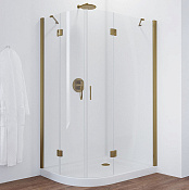 Vegas Glass Душевой уголок 120x190h см, проф. бронза стекло 6мм прозр. AFS-F 120*110 05 01 R