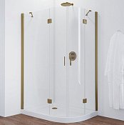 Vegas Glass Душевой уголок 120x190h см, проф. бронза стекло 6мм прозр. AFS-F 120*110 05 01 L