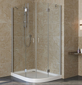 Vegas Glass Душевой уголок 120x189.5h см, проф. хром стекло 6мм прозр. AFS-F lux 120*90 07 01 L