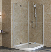 Vegas Glass Душевой уголок 120x189.5h см, проф. хром стекло 6мм прозр. AFS-F lux 120*90 07 01 R