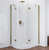 Vegas Glass Душевой уголок 120x190h см, проф. бронза стекло 6мм прозр. AFS-F 120*90 05 01 R