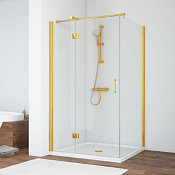 Vegas Glass Душевой уголок 120x189h см, проф. золото стекло 6мм прозр. AFP-Fis 120*90 09 01 L