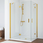 Vegas Glass Душевой уголок 120x189h см, проф. золото стекло 6мм прозр. AFA-F 120*90 09 01 L