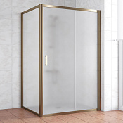 Vegas Glass Душевой уголок 140x190h см, проф. бронза стекло 6мм сатин ZP+ZPV 140*80 05 10
