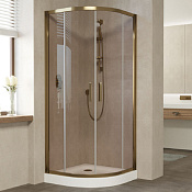 Vegas Glass Душевой уголок 80x190h см, проф. бронза стекло 6мм бронза ZS 80 05 05