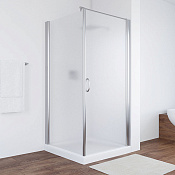 Vegas Glass Душевой уголок 90x189h см, проф. хром стекло 6мм сатин EP-Fis 90 08 10 R