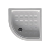 Kerasan Retro Поддон угловой для душа керамический 80x80x20h см, без сифона, слив 9 см, цвет: Bianco 134201