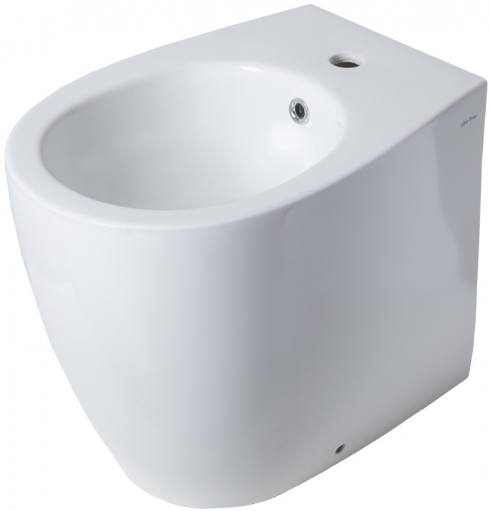 Allen Brau Fantasy Биде напольное 36,3x52 см, c 1 отв. под смеситель и переливом, цвет: белый глянц 4.11008.20