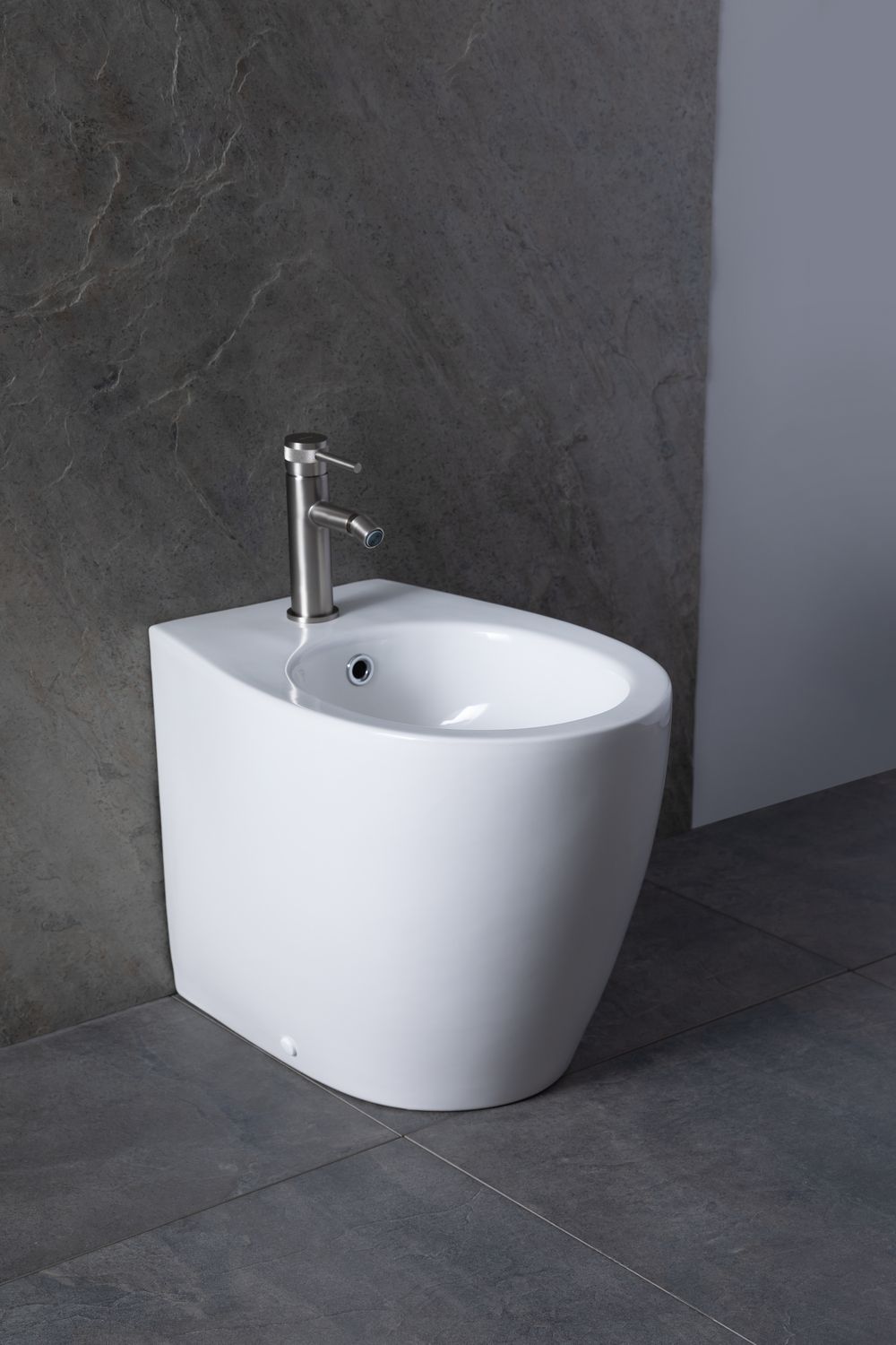 Allen Brau Fantasy Биде напольное 36,3x52 см, c 1 отв. под смеситель и переливом, цвет: белый глянц 4.11008.20