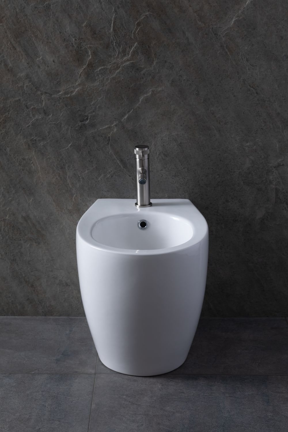 Allen Brau Fantasy Биде напольное 36,3x52 см, c 1 отв. под смеситель и переливом, цвет: белый глянц 4.11008.20