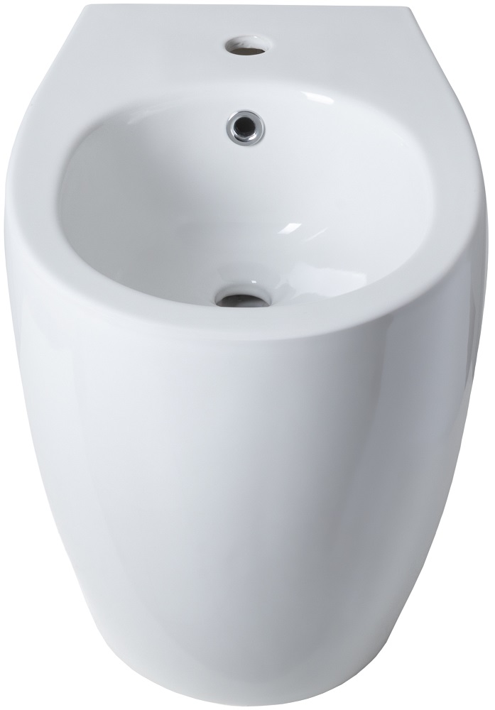 Allen Brau Fantasy Биде напольное 36,3x52 см, c 1 отв. под смеситель и переливом, цвет: белый глянц 4.11008.20