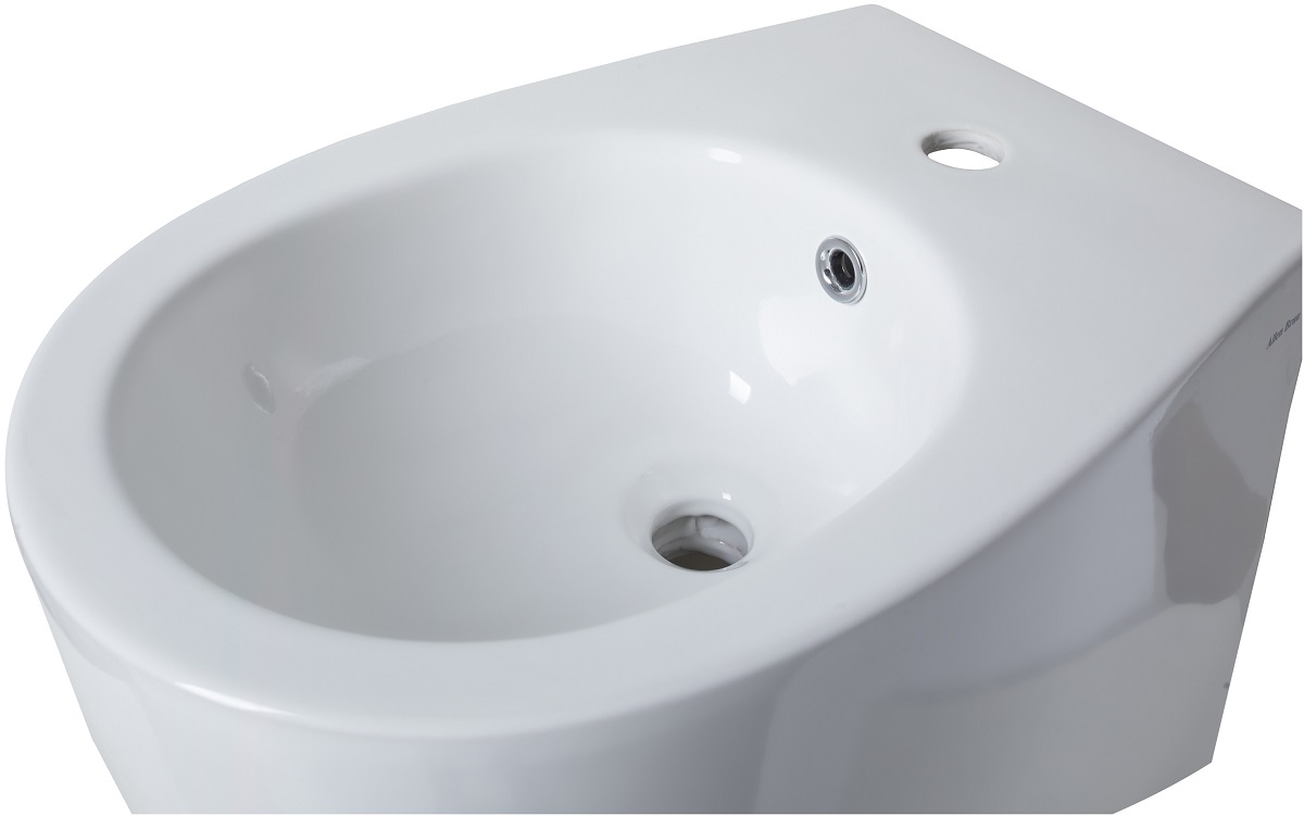 Allen Brau Fantasy Биде напольное 36,3x52 см, c 1 отв. под смеситель и переливом, цвет: белый глянц 4.11008.20