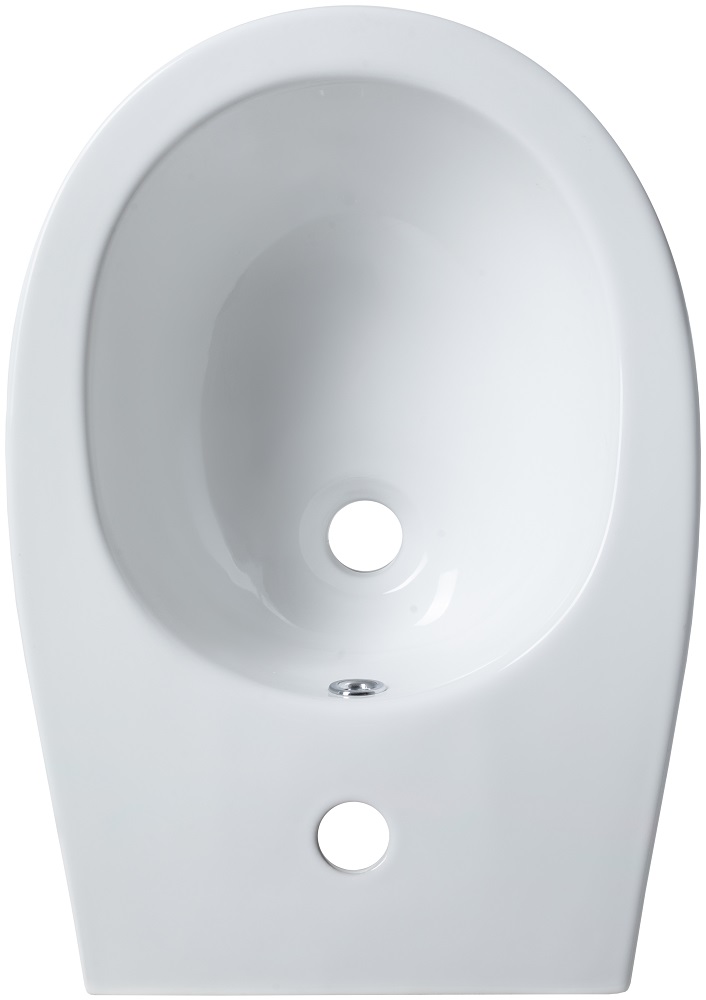 Allen Brau Fantasy Биде напольное 36,3x52 см, c 1 отв. под смеситель и переливом, цвет: белый глянц 4.11008.20