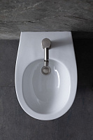 Allen Brau Fantasy Биде напольное 36,3x52 см, c 1 отв. под смеситель и переливом, цвет: белый глянц 4.11008.20