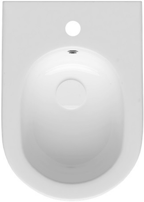 Allen Brau Reality Биде напольное 36,5x52 см, c 1 отв. под смеситель и переливом, цвет: белый глянц 4.32005.20