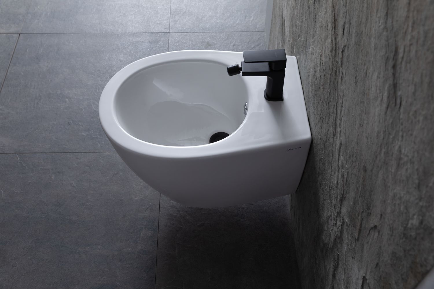 Allen Brau Fantasy Биде подвесное 36,3x51 см, c 1 отв. под смеситель и переливом, цвет: белый глянц 4.11006.20