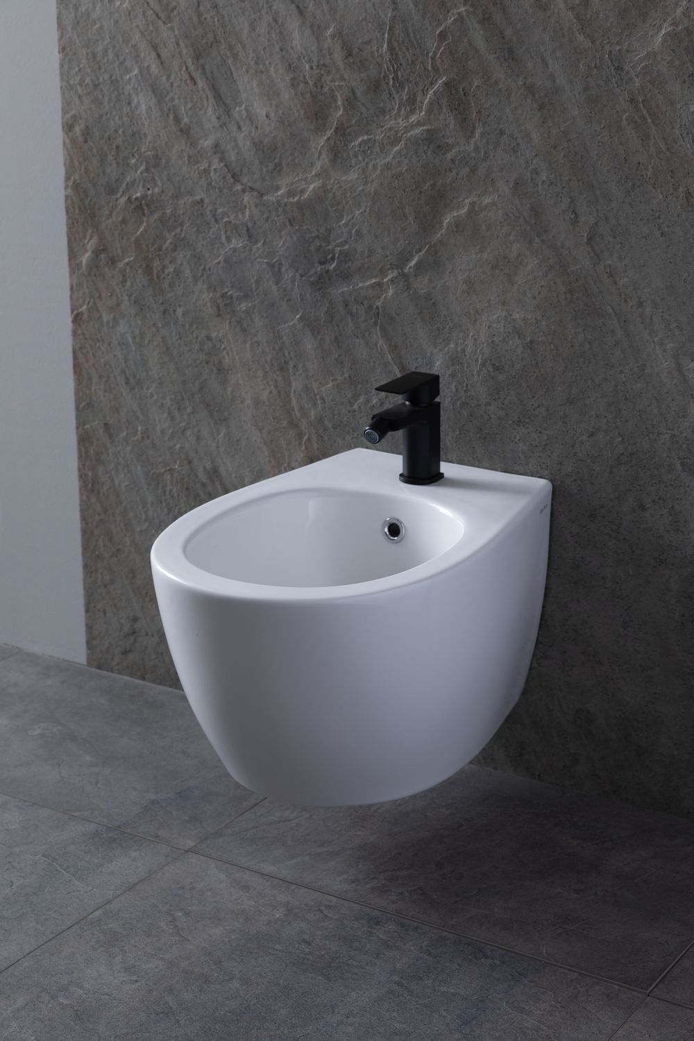 Allen Brau Fantasy Биде подвесное 36,3x51 см, c 1 отв. под смеситель и переливом, цвет: белый глянц 4.11006.20