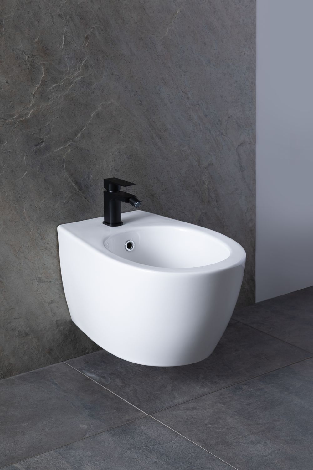 Allen Brau Fantasy Биде подвесное 36,3x51 см, c 1 отв. под смеситель и переливом, цвет: белый глянц 4.11006.20