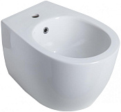 Allen Brau Fantasy Биде подвесное 36,3x51 см, c 1 отв. под смеситель и переливом, цвет: белый глянц 4.11006.20