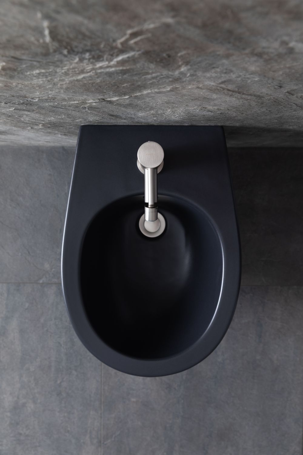 Allen Brau Fantasy Биде подвесное 36,3x51 см, c 1 отв. под смеситель и переливом, цвет: черный мат 4.11006.31