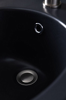 Allen Brau Fantasy Биде подвесное 36,3x51 см, c 1 отв. под смеситель и переливом, цвет: черный мат 4.11006.31