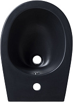 Allen Brau Fantasy Биде подвесное 36,3x51 см, c 1 отв. под смеситель и переливом, цвет: черный мат 4.11006.31