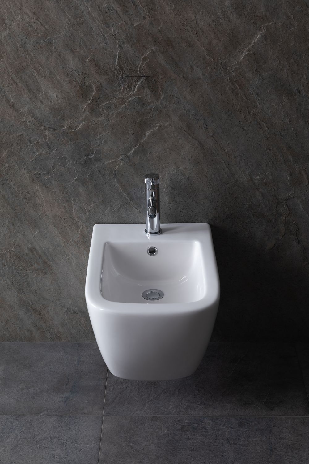 Allen Brau Infinity Биде подвесное 36x51,5 см, c 1 отв. под смеситель и переливом, цвет: белый глянц 4.21006.20