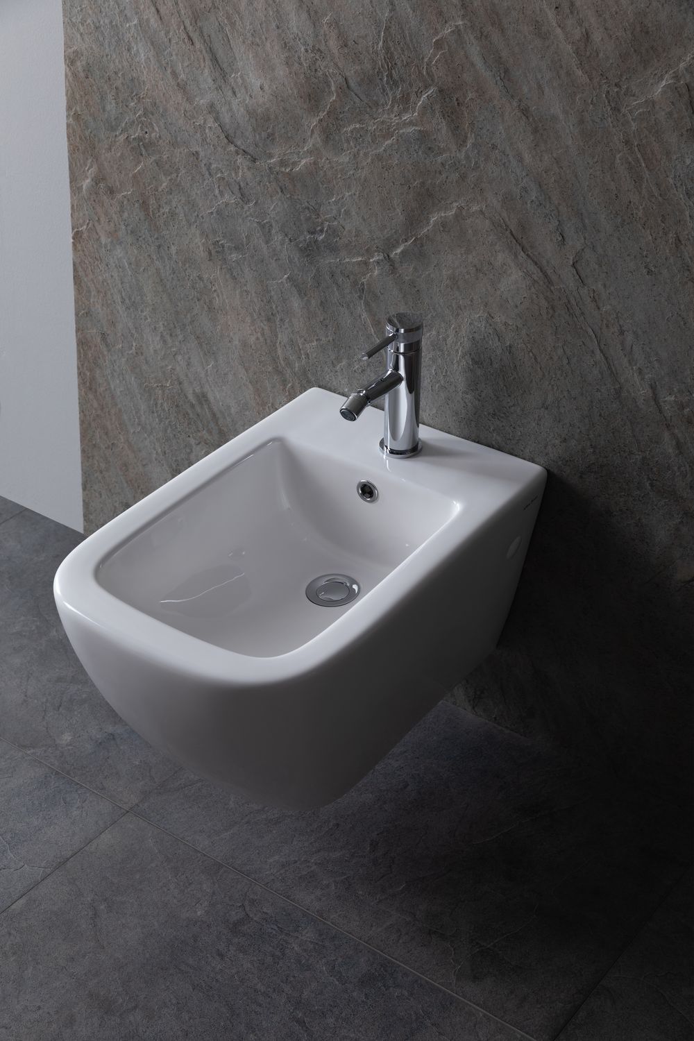 Allen Brau Infinity Биде подвесное 36x51,5 см, c 1 отв. под смеситель и переливом, цвет: белый глянц 4.21006.20