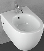 Allen Brau Reality Биде подвесное 36,5x53 см, c 1 отв. под смеситель и переливом, цвет: белый глянц 4.32008.20