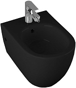 Allen Brau Reality Биде подвесное 36,5x53 см, c 1 отв. под смеситель и переливом, цвет: черный мат 4.32008.31