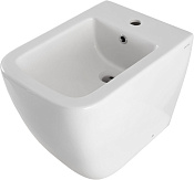 Allen Brau Infinity Биде напольное 35,5x52 cм, c 1 отв. под смеситель и переливом, цвет: белый глянц 4.21005.20