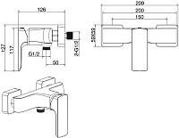 Allen Brau Infinity Смеситель для душа накладной, без излива и душевого гарнитура, цвет: хром 5.21010-00