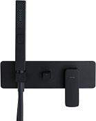 Allen Brau Infinity Смеситель для душа, на 2 потребителя, с внутренней частью, цвет: черный матовый 5.21011-31