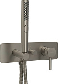 Allen Brau Priority Смеситель для ванны с душем, на 2 потребителя, с внутренней частью, цвет: никель 5.31009-BN