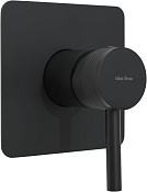 Allen Brau Priority Смеситель для душа, на 1 потребитель, с внутренней частью, цвет: черный матовый 5.31012-31