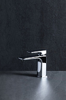 Allen Brau Infinity Смеситель для раковины, без донного клапана, излив 11,9 см, цвет: хром 5.21001-00