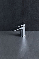 Allen Brau Infinity Смеситель для раковины, без донного клапана, излив 11,9 см, цвет: хром 5.21001-00